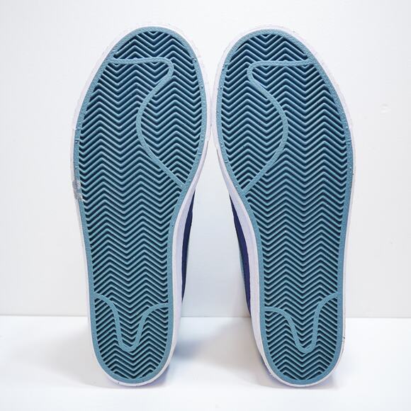 NEW NIKE SB BLAZER MID SHOES FD0731 400 NAVY MENS SIZE - 10.5 - Picture 6 of 7